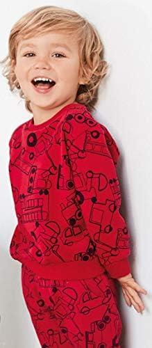 HUAER& Boys Cartoon Print Dinosaur Monkey Pattern Cotton Pants Drawstring Elastic Sweatpants2