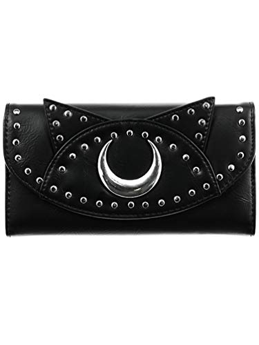 Preisvergleich Produktbild Restyle Moon Cat Katze Goth Gotisk Brieftasche