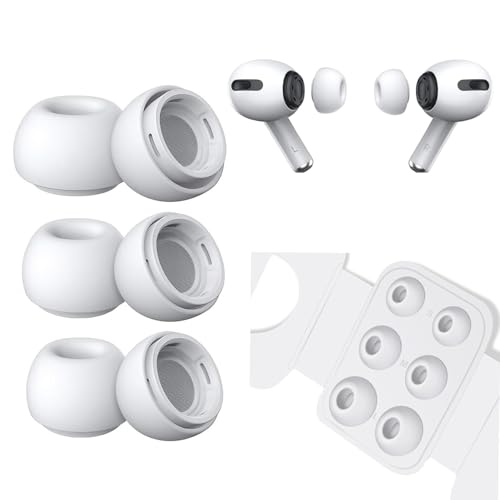 3 Pair Replacement Ear Tips for Airpods Pro/Airpods Pro 2 with Noise Reduction Hole, Anti-Slip Soft Silicone Replacement Earbuds with Portable Storage Box (Assorted Sizes,S/M/L) 3 Pair Replacement Ear Tips for Airpods Pro/Airpods Pro 2 with Noise Reduction Hole, Anti-Slip Soft Silicone Replacement Earbuds with Portable Storage Box (Assorted Sizes,S/M/L)