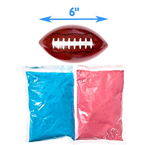 Winsharp V2 Gender Reveal Football With Both Pink And Blue Powder Plus Bonus Vote Stickers Kit | Exploding Ball Touchdown Ideas Party Supplies Gender Reveal Ideas Kit Explosive American Football Decorations thumb #5