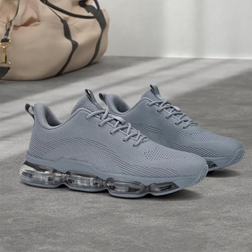 Image of Mens Running Shoes Air Low Top Comfort Walking Lace Up Sneakers Breathable Fashion Tennis Sport Gym Fitness Cross Trainers