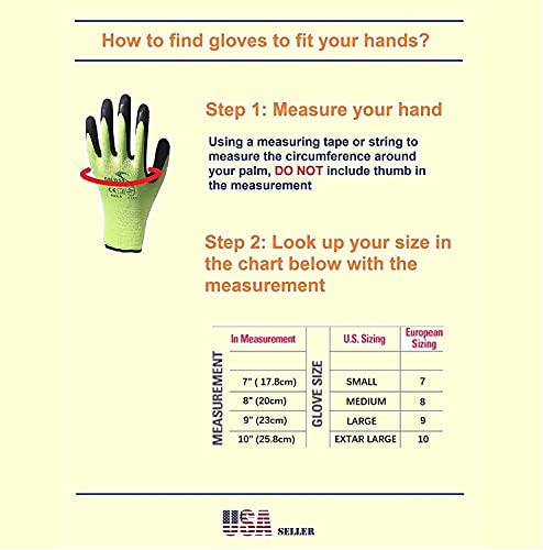 Work Gloves For Men And Women, Coated Safety Gloves For Work, 10-Pair Pack, Water-Based Latex Rubber Firm Grip Coating (Size Large Fits Most, Green) #TOP6