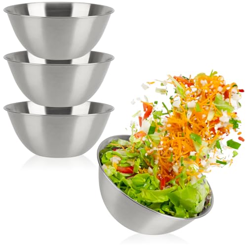 DECORATIVO: il design semplice delle ciotole in metallo le rende un elemento decorativo fantastico e discreto per la cucina, il corridoio, il bagno, il soggiorno e la sala da pranzo!