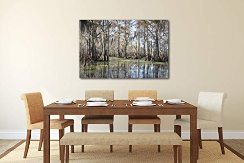 Haben Artwork Bayou In New Orleans Cypress Tree Swamp Print On Canvas Wall Artwork Modern Photography Home Decor Unique Pattern Stretched And Framed 3 Piece #TOP2
