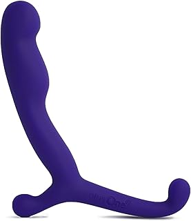 plusOne 4” Prostate Massager Personal Toy, Male Anal Stimulator, Made of Body-Safe Silicone, Waterproof, with External Arm for Easy-Use