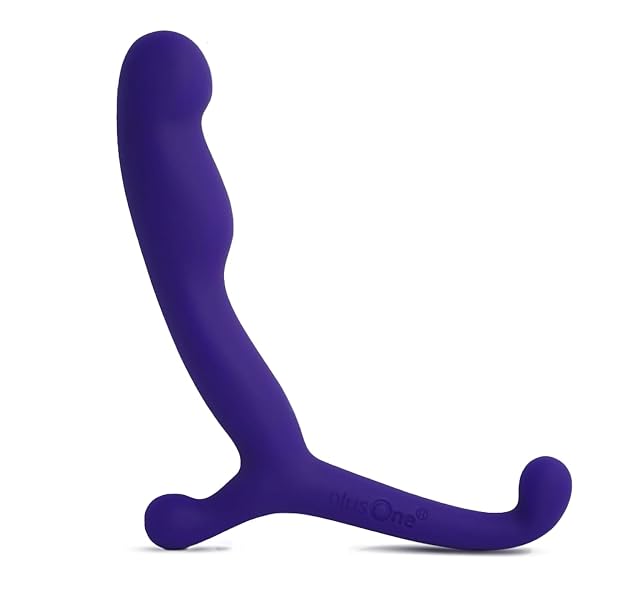 plusOne 4 Prostate Massager Personal Toy Male Anal Stimulator Made of Body-Safe Silicone Waterproof with External Arm for