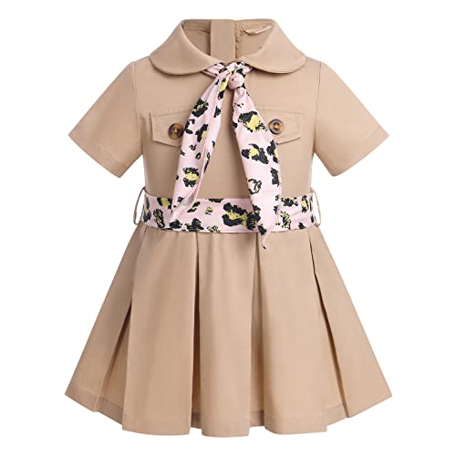 ODASDO Safari Dress For Baby Girls Birthday Party Cake Smash Toddlers Zookeeper Suit Adventure Explorer Clothes2