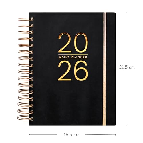 Image of Graphite Edition Planner with Bookmark | Planner Set Includes A5 Journal (22x17 cm) 228 Pages | 120 GSM | 250+ Stickers | Bookmark with Cover Box (The Graphite Edition, Aesthetic Series)