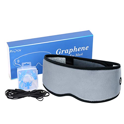 Eye Mask for Sleeping, Graphene Heated Eye Mask - Upgrade USB Sleep Mask