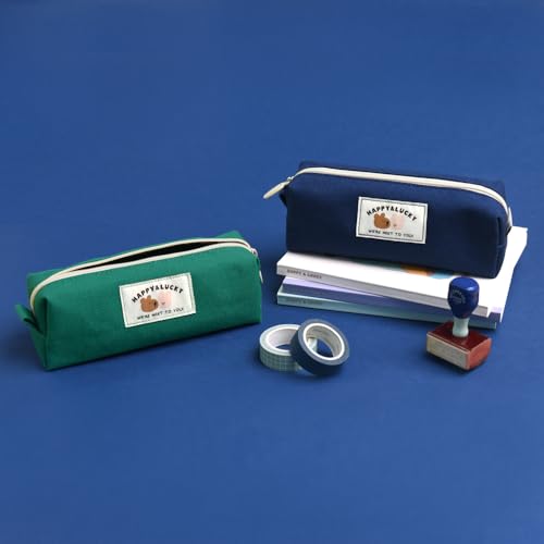Image of Monolike Block Pencil case (Happy and Lucky Block Pen case, Indigo)