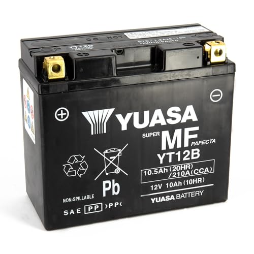 Batteria Yuasa YT12B 12V 10Ah 065110WC sans entretien pour moto et scooter