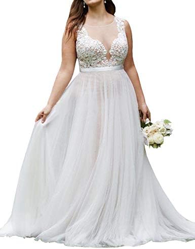 beach wedding dresses plus size