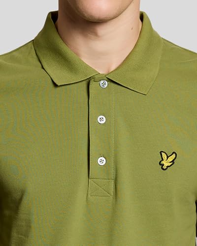 Polo Lyle & Scott Vert Arbuste M - Tissu Anti-Déformation Confort