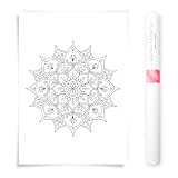 Generisch Florales Mandala Poster zum Ausmalen 50x70cm – 