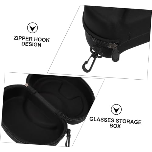 Étui à lunettes de ski rigide en EVA noir antichoc Healvian