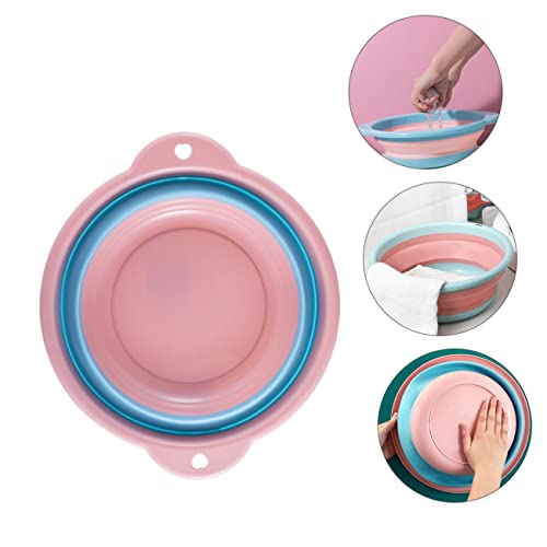 Cubeta plegable para baño de pies color rosa miniatura 4