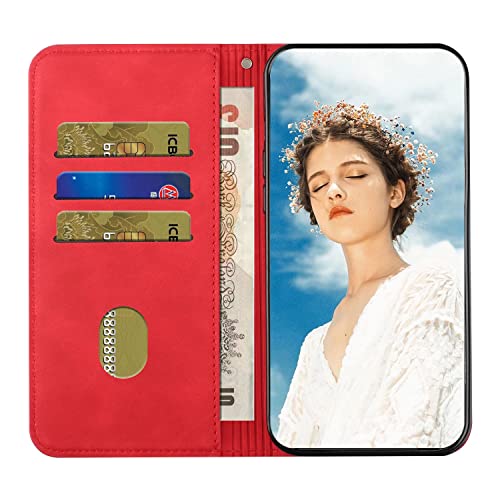 Étui à rabat pour téléphone compatible avec Samsung Galaxy S10E rouge - 2