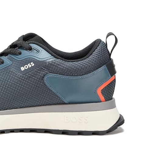 Image of BOSS Men's Big Logo Mesh Mix Lace Up Sneaker