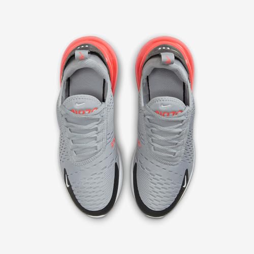 Nike Air Max 270 Big Kids' Shoes (943345-039, Wolf Grey/Anthracite/Bright Crimson/White)4