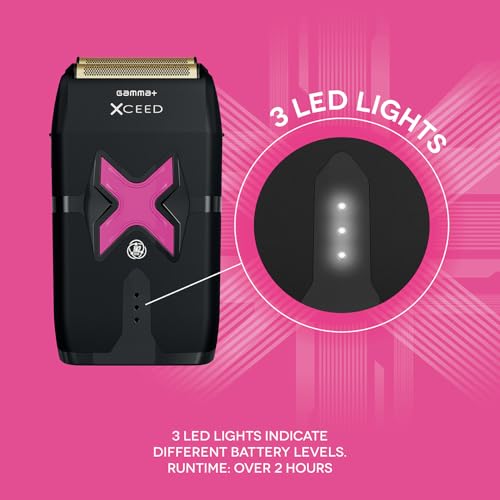 Rasoir Électrique Barbe Cheveux GAMMA+ XCEED Moteur Vector USB Type C - 5