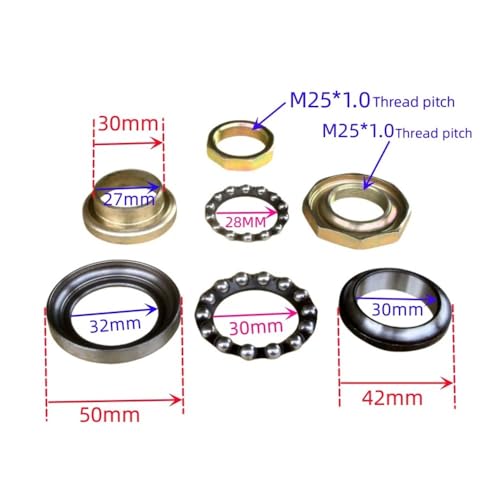 Roulement rouleaux coniques direction GY6 125 résout jeu - 4