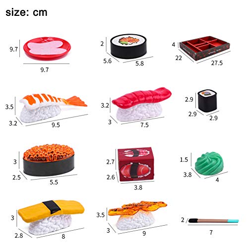 Liberty Imports Japanese Sushi Dinner Bento Box Pretend Play Cutting Food Play Set For Kids (15 Pieces) #TOP5