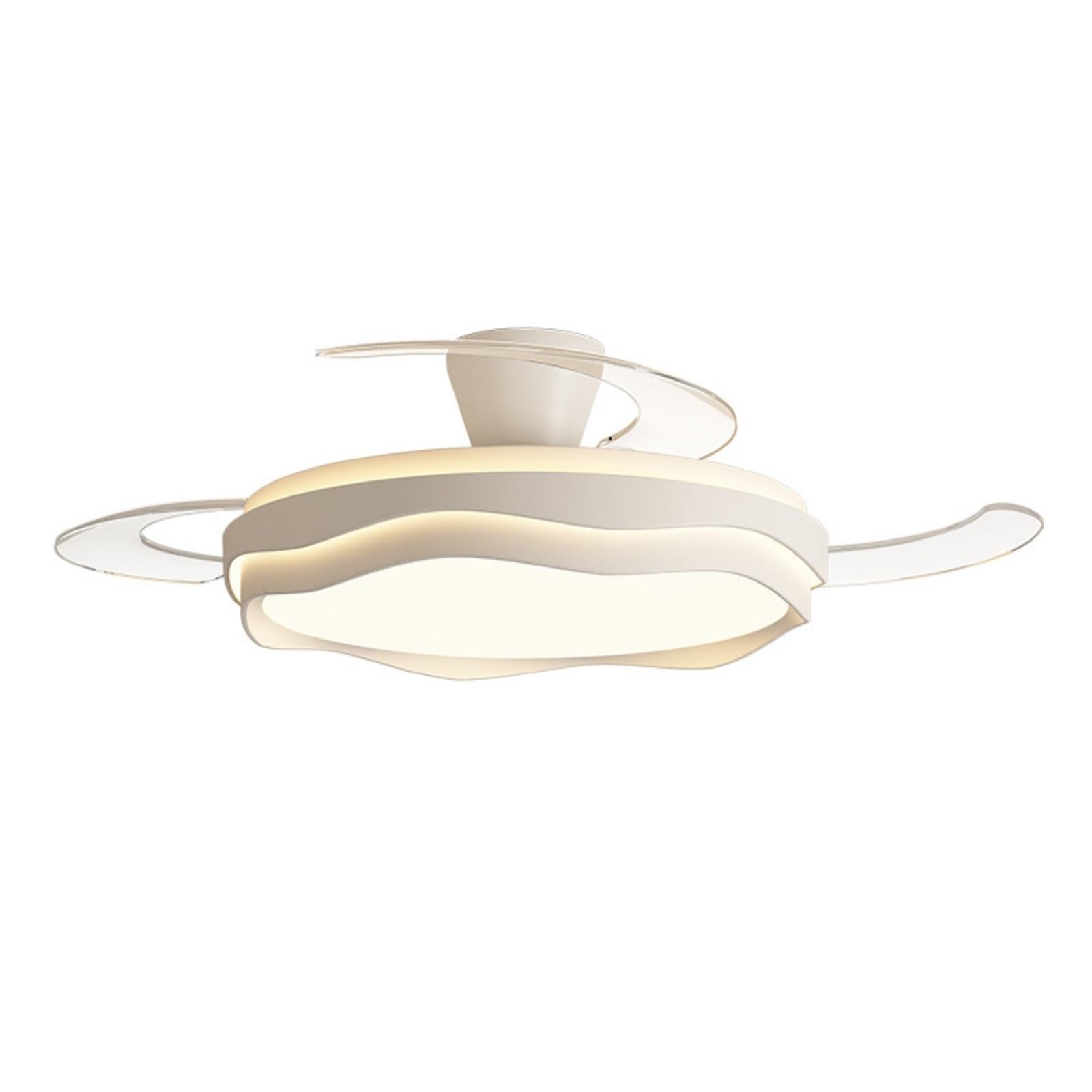 ERETYRET Invisible Fan Light Bedroom Ceiling Simple Modern Silent Integrated Restaurant Quiet Cooling