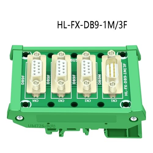 Module d'interface DB9 mâle femelle pour rail DIN et panneau avec support - 3