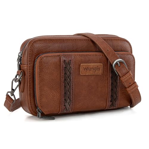 Wrangler Crossbody Bag for Women Shoulder Purse Small Multi Pocke...