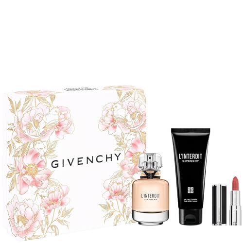 Givenchy L'Interdit Eau de Parfum 50ml Gift Set (Contains 50ml EDP, 75ml Body Lotion and 3.4g Lipstick)