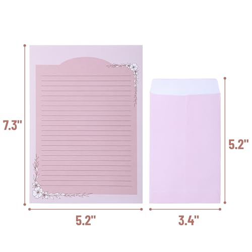 Mr. Pen - Papel de carta com envelopes, papel de escrita com 60 letras com 30 envelopes, lindo conju