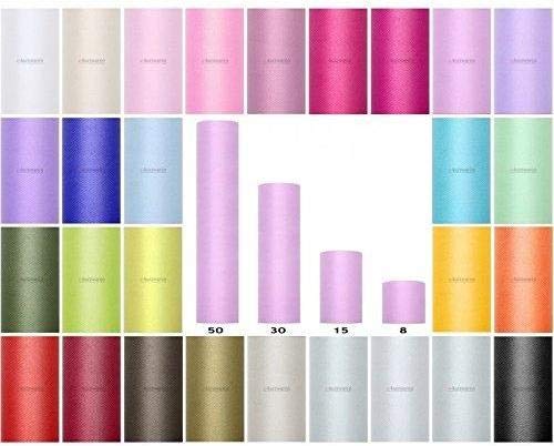 Bobina di Tulle 8/15/30/50/80cm Rotolo di Tulle 9m...