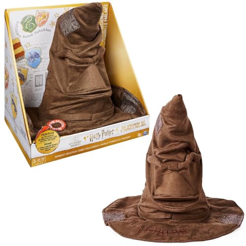 Wizarding World | Cappello Parlante Interattivo Di Harry Potter | Voce Originale Dei Film Di Harry Potter | 15 Frasi In Italiano/Tedesco | Accessori H