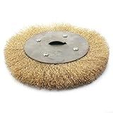 Drahtbürste mit reinem Kupferdraht für Schleifmaschinen, geeignet zum Entfernen von Metallgraten, Polieren und Reinigen (200 mm x 32 mm)