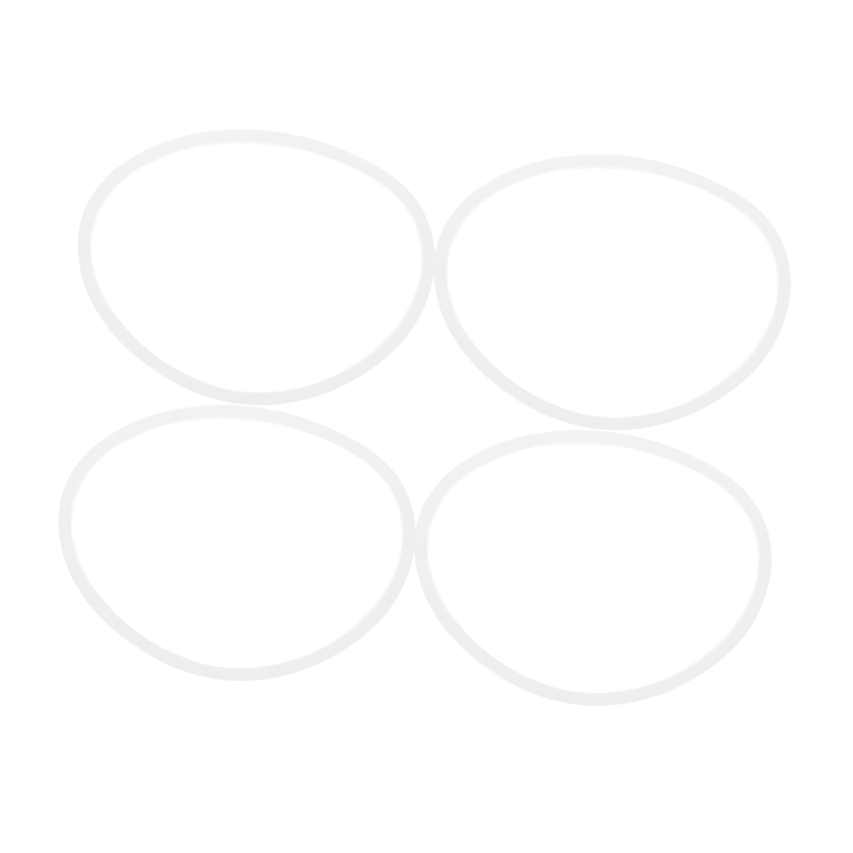 Ciieeo 4pcs Sealing Ring Juicer Replacement Parts Supplies Washers Gaskets Parts Replacement Gaskets Mixer Seal Rings Supply Accessories Silicone Rings Silicone Seal Ring White