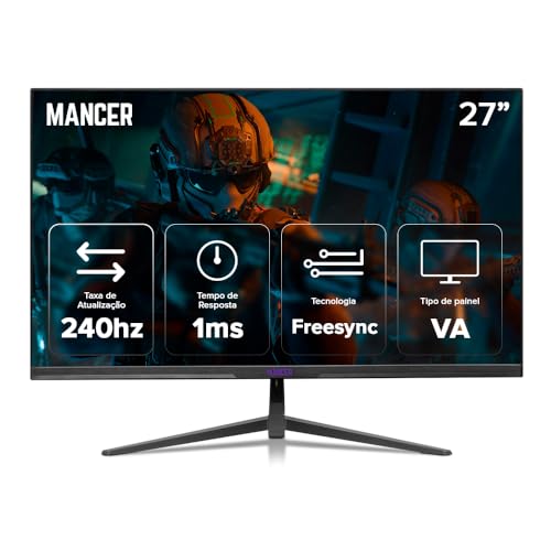 Monitor Gamer Mancer Horizon Z PRO240S | 27 Pol | VA | FHD | 1ms | 240Hz | HDMI/DP | MCR-HZNP240S-BL02