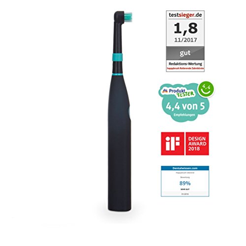 Happybrush girante Spazzolino Starter Kit (Nero)