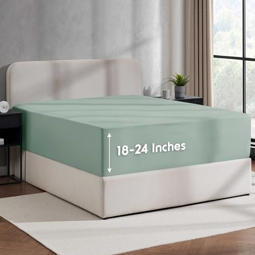 Nestl Extra Deep Pocket Queen Fitted Sheet Only, Queen ...
