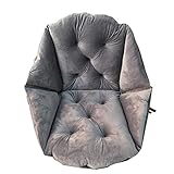  TTYAC Coussin de siège Pouf Coussin de Chaise de Bureau en Peluche en Cristal avec Coussin d\'assise intégré Home Textiles Coussin Grande Taille G3, Gris foncé, États-Unis