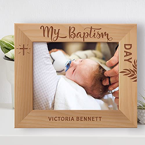 Center Gifts My Baptism Day Personalized Wooden Frame-10