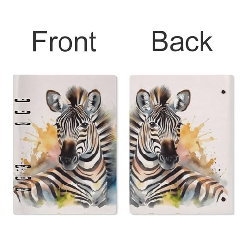 Cuaderno de hojas sueltas A5 premium con cubierta duradera de piel sintética y anillas 3