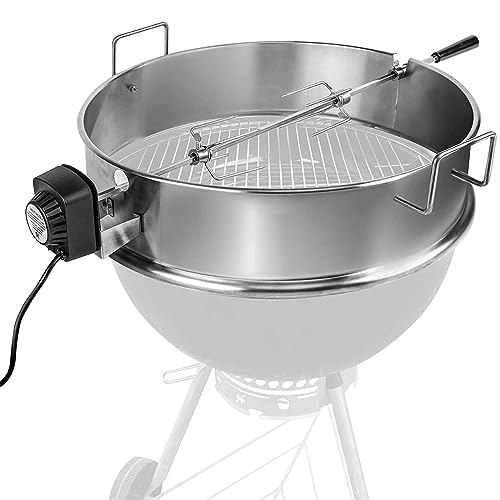 Skyflame Hitzeregler Für 22-Zoll Kugelgrills – Edelstahl-Smoker-Set Mit 4 Clips