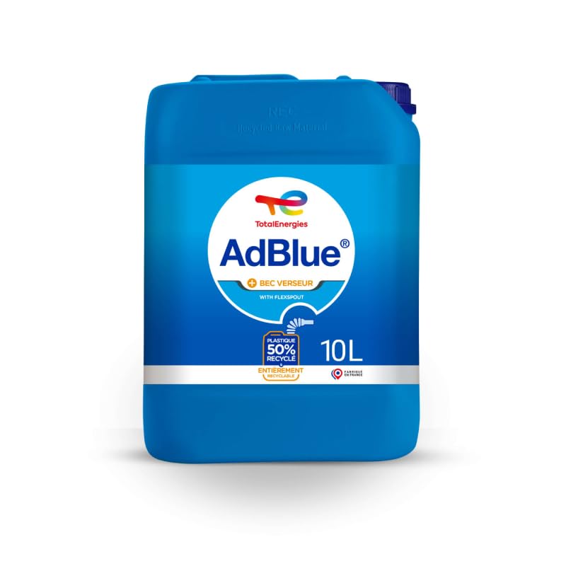 TERAM LOISIRS/Bidon 10 Litres Ad Blue TOTAL ENERGIE + Bec Verseur/Urée Premium pour voitures Diesel