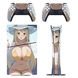 PS5 Slim デジタル版 スキンシール ブルーアーカイブ 十六夜ノノミ 水着 PlayStation 5 保護ステッカー プレイステーション 5 薄型スキン 保護シール 全面保護 側面対応＆両面対応 耐久性 指紋/傷/汚れ/ほこり防止 傷隠し 気泡ゼロ 散熱良い 手触り良い 本体とゲームコントローラー専用ステッカー 簡単取付 繰り返し貼り付け可能 スリム アクセサリー 人気 アニメ おしゃれ