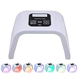 YIYIBYUS LED Face Mask, 7 Color PDT LED Photon Lamp Facial Body Therapy Touch Screen Face Whitening