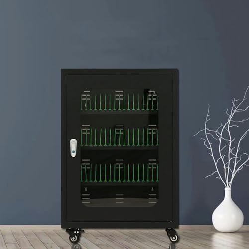 LGEOELIAS 50 Slots Charging Mobile Phone Cabinet,with Multi-Port Charger,5v 2a Efficient Charging,One-Touch Switch,Suitable for Warehouses, Factories,Etc