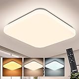 EINFACH ZU INSTALLIEREN: Die einzigartige Installationsmethode dieser LED Deckenlampe brauchen Sie keine Hilfe vom Elektriker. Es wird sehr bequem für eine Person das Licht unabhängig zu installieren.