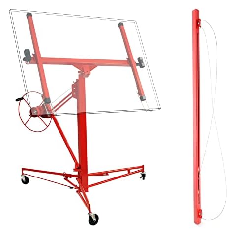 Plattenheber XXL Set Montagehilfe XXL 350 cm + 140 cm Verlängerung bis max 465 cm und 68 kg Cover