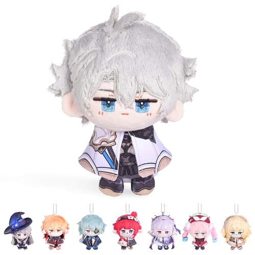 Llavero de personaje de anime HSR de 10cm antiperdidda para identificar maletas y mochilas