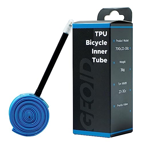 Geoid Ultralight Bike TPU Inner Tube 700c X 23c-30c Road MTB Bicycle TPU Material Tire 60mm Length French 36g Super Light for Adult